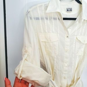 Converse - Button Down Cream Dress